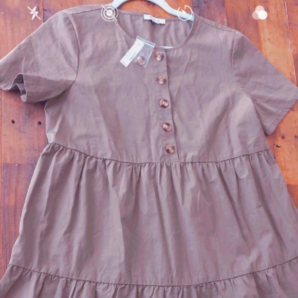 Madewell Dresses & Skirts - Madewell Women's Button Front Tiered Midi Dress